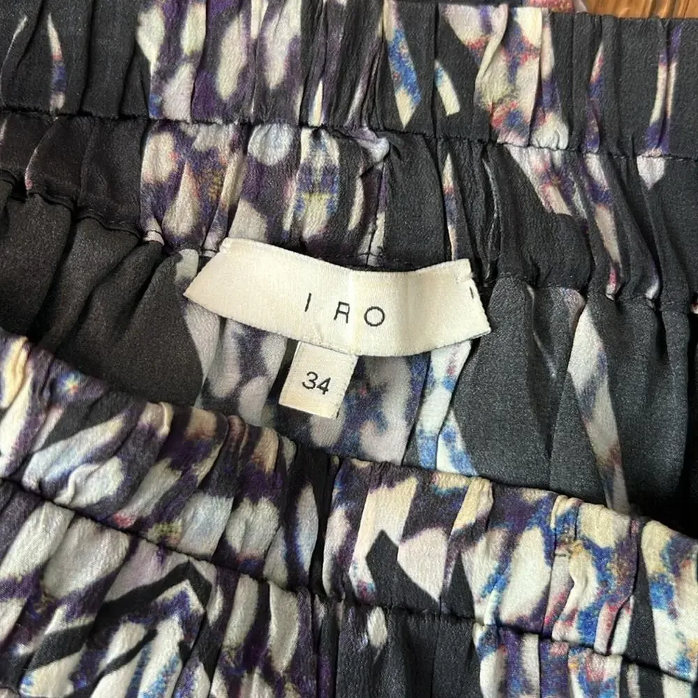 IRO Dafne mini skirt  ayered silk size 34/4